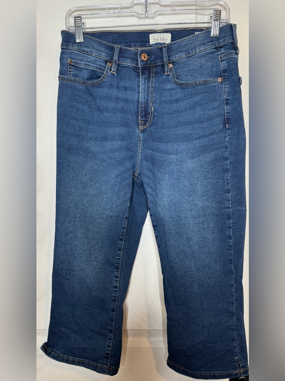 Nicole miller New York Soho high rise capris cotton blend stretch sz 8